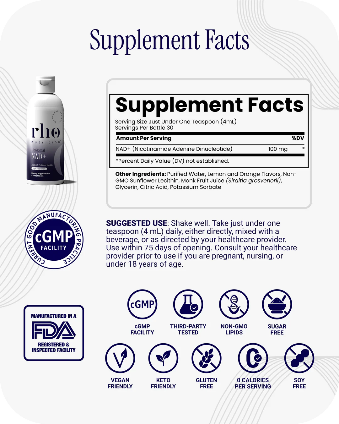 Liposomal NAD+
